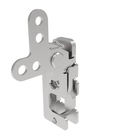 Southco Rotary Push To Close Latch, Small Size, Single Stage, 2-Point Lever M6 Thread, Stainless Steel R4-10-22-301-20