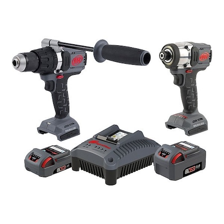 Ingersoll-Rand Tool Combination Kit, 20 V DC, Cordless IQV20-2DW