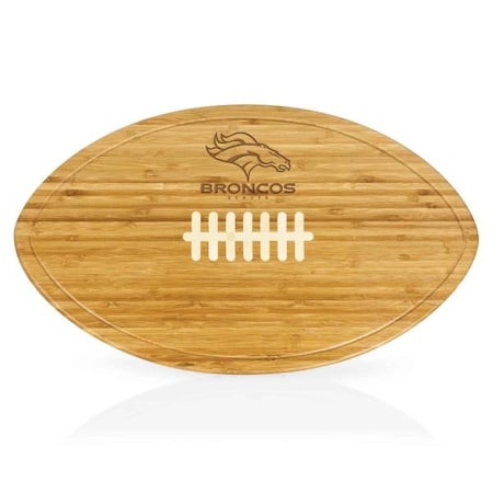 Picnic Time Family Of Brands NFL Denver Broncos - Kickoff Football Cutting Board & Serving Tray 908-00-505-103-2