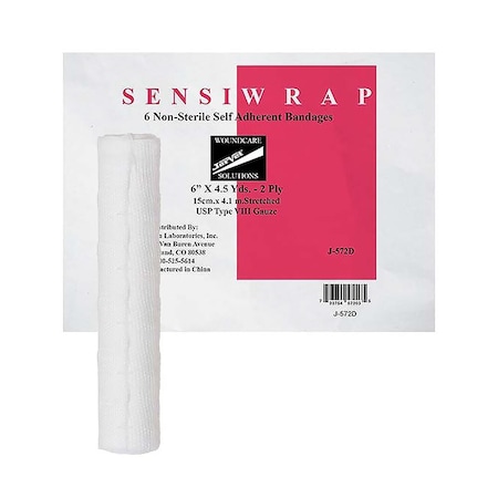 Jorgensen Laboratories Jorvet Self Adherent Bandage, 6"x4.5 Yards, 48PK J0572D