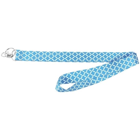 Hy-Ko 2GO Series Lanyard, 1 in W, Nylon, Blue, Clip End LAN-117