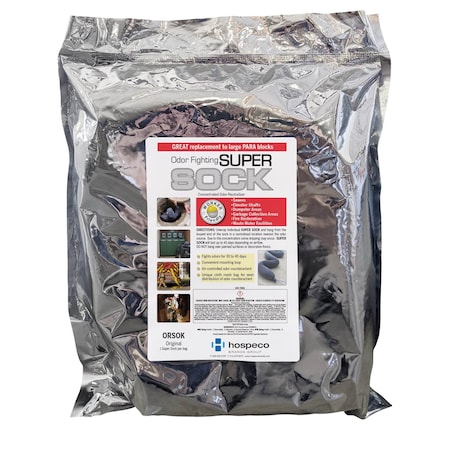 Hospeco Nilodor Deodorizing Super Sock, Original Fragrance - Case of 4 ORSOK