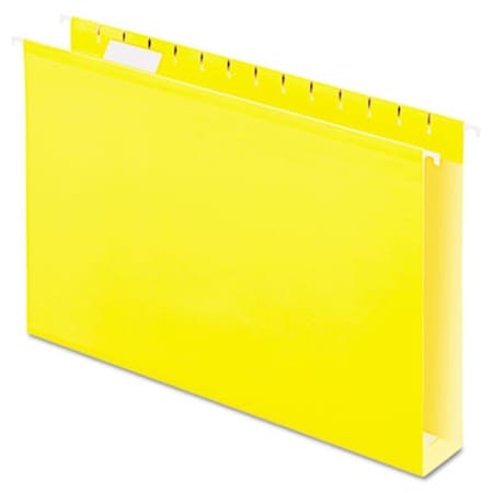 Pendaflex 2" Capacity Reinforced Hanging File Folders- Legal- Yellow- 25/Box, 25PK 4153X2YEL