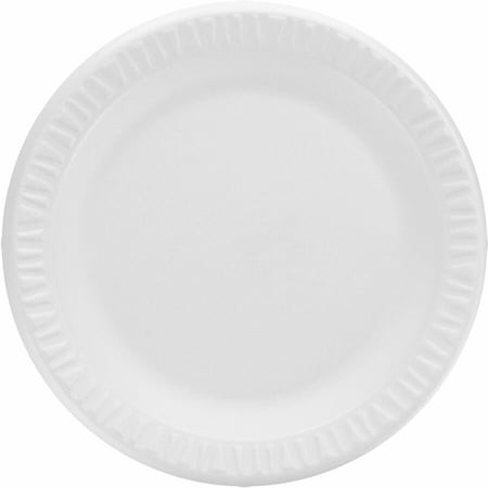 Dart Foam, Plate, Round, 9", White, PK500 9PWCR