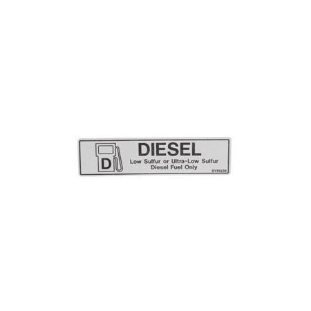 Jlg REPLACEMENT DECAL, DIESEL FUEL ONLY SN0071926