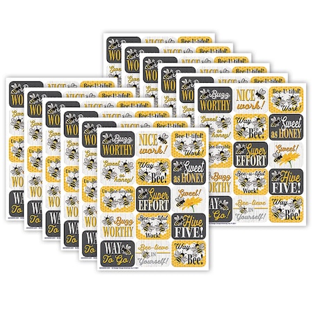 Eureka The Hive Success Stickers, 120-Piece Set, 12PK 655093
