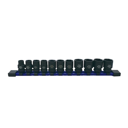 Astro Pneumatic 11Pc 3/8 In. Drive 1/2 Size Socket Set - 9.5 - 19.5Mm For Undersized, Swollen Or Damaged Hardware 78311