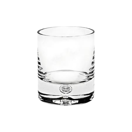Homeroots Set of Four Clear Crystal Rocks Old Fashion Glasses 375903