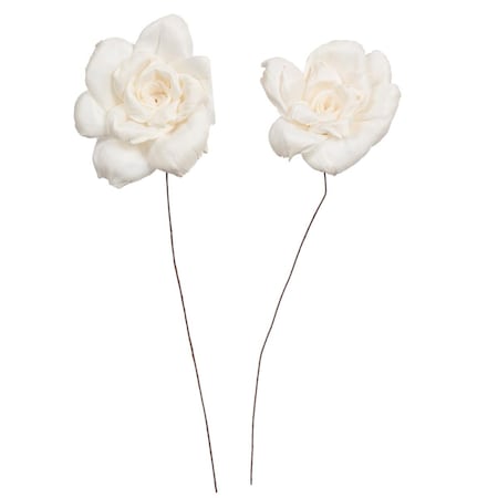 Vickerman 4 in. Jonquil Sola Flower on 12 in. Stem Artificial Flowers, Natural, 12PK H7SFS002