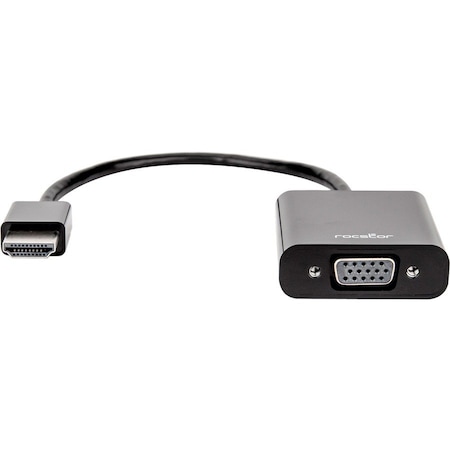 Rocstor 6FT HDMI TO VGA ADAPTER M/F BLK HDMI TO HD15 VGA ADATPER M/F Y10C120-B1