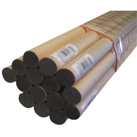 Alexandria Moulding 02558R0036C1 0.62 x 36 in. Thunderbird Forest Poplar Dowels Hardwood Grey, 15PK 57744