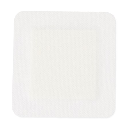 Medline Sterile Bordered Gauze Adhesive Island Wound Dressing, 4in x 4in with 2.5in x 2.5in Pad MSC3244H