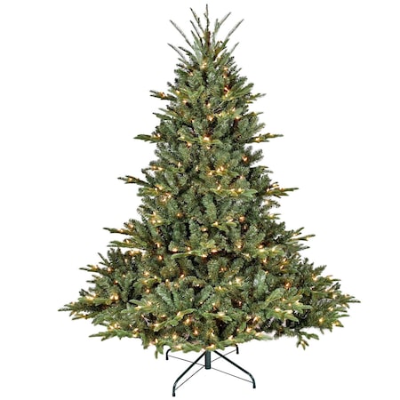 Homeroots 6' Pre Lit Full Pine Christmas Tree 713073