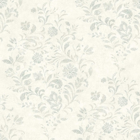 Chesapeake Isidore Aqua Scroll Wallpaper 4072-70009