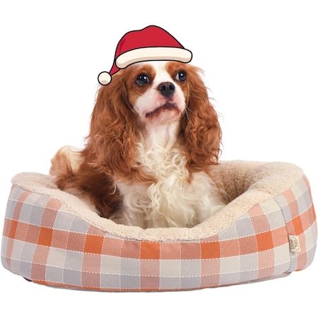 Simple Deluxe FluffyDream Dog Bed for Small Dog, Super Soft Pet Bed Furniture, Suitable for Dogs Up to 25 lbs, 21 PTDBEDCUDFLUY2117COG