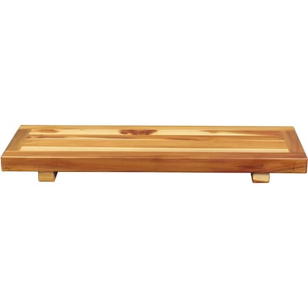 Homeroots 29" Natural Teak Wood Bath Tray And Seat 376658