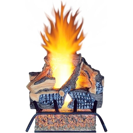 Procom Heating Vented Natural Gas Fireplace Log Set, 18in, 45,000 BTU, Match Light WAN18LA
