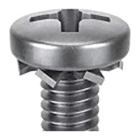 #10-32 x 1 1/2 in Phillips Pan Machine Screw, Passivated 18-8 Stainless Steel, 5 PK