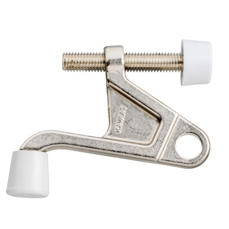 Geo Heavy Duty Hinge Pin Door Stop Satin Nickel Finish GBH-DSHPHD-SN