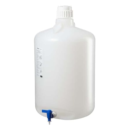 Nalgene Carboy, Polypropylene, 678 mm H, White 2319-0130