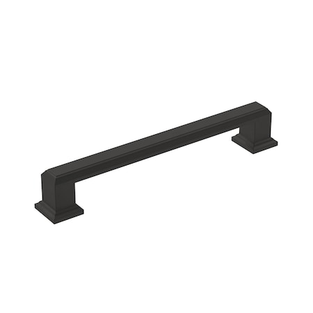 Amerock Appoint 5-1/16 in 128 mm Center-to-Center Matte Black Cabinet Pull BP36760FB