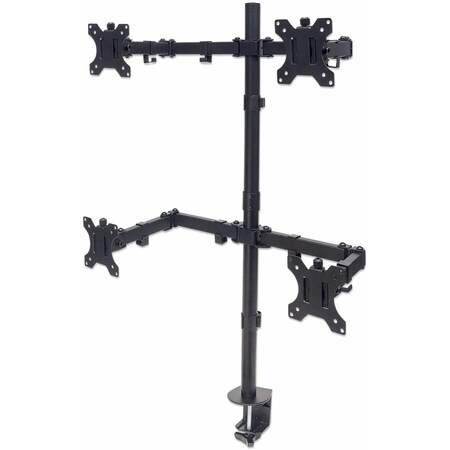 Manhattan - Strategic MANHATTAN UNIVERSAL FOUR MONITOR MOUNT WITH DOUBLE-LINK SWING ARMS HOLDS TWO 13 461566