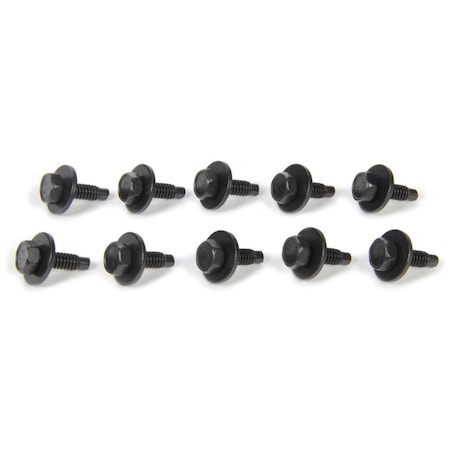 Allstar Performance 0.75 in. Body Bolt Clips, Black, 10PK ALL16550