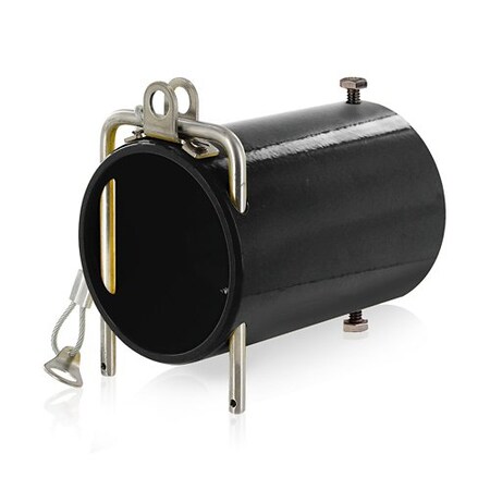 Leviton In-Line Coupler, Black, Stainless Steel 49COP-E