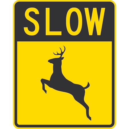 Lyle Slow (w/Reindeer Graphic), 24x30, Engineer Grade, Yellow G-14006-EG_24x30