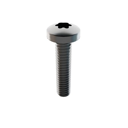 #8-32 x 3/4 in Torx Pan Machine Screw, Plain 18-8 Stainless Steel, 5 PK