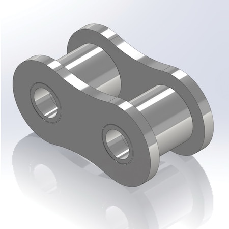 Senqcia Inspire Series SBR Heavy Series Single Strand Riv Link, 180H chain, 2.25P, 3.21 OAW, .687 Pin 180HRL
