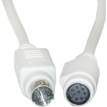 Cable Wholesale Apple Serial extension cable, MiniDin8 Male to MiniDin8 Female, 8 Conductors, 6 foot 10M3-04206