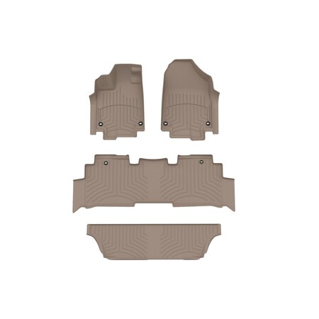 Weathertech Tan, Front and Rear and Rear FloorLiner HP 451218-1-2-3IM
