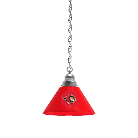 Holland Bar Stool Co Ottawa Senators Pendant Light, Chrome Fixture BL1CHOttSen