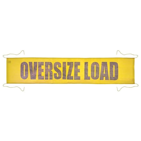 Jj Keller Vehicle Banner, Yellow, 18 in H, 7 ft W 67500