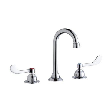Elkay Handle-Operated Faucet, Manual, Gooseneck LK800GN04T4