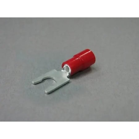 Nichifu Eco-Friendly Polycarbonate Insulated Locking Spade Terminals, 22-16 AWG, 6 Stud TMEX 1.25LY-4S-RED