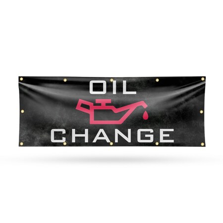 Signmission Oil Change, 48 Inch x 120 Inch, Vinyl Banner B-120-30769