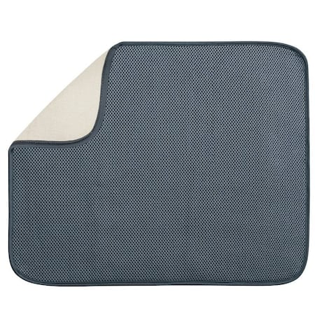 Interdesign Drying Mat, 18 in L, 16 in W, Microfiber Terry/Polyester 40132