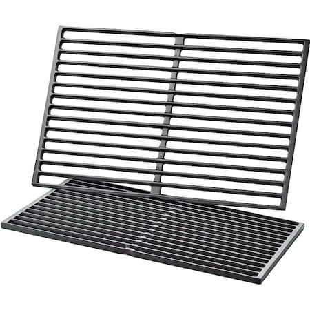 Weber Cooking Grate Set, 1912 in L, 122932 in W, Cast Iron, EnamelCoated 7524