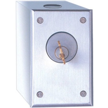 Camden Cast Aluminum Key Switch, Single Gang with Surface Mount Box, SPDT Momentary CM-1020