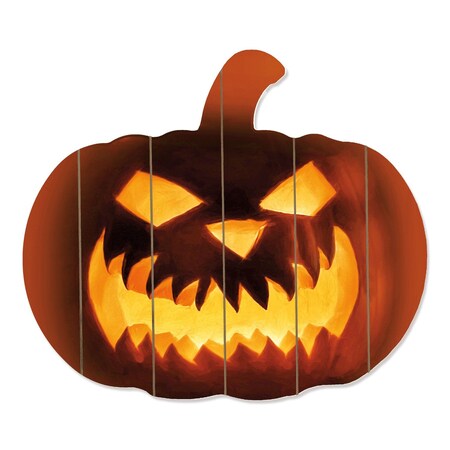 Homeroots Fierce Pumpkin Face! Unframed Print Wall Art 416062