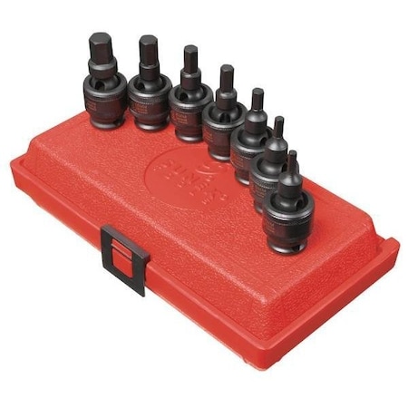 Sunex 3/8 in Drive Metric Universal 7-Piece Hex Impact Bit Socket Set 3659