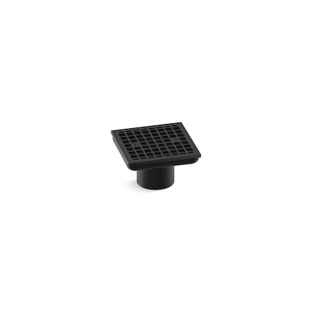 Kohler Clearflo Square brass tile-in shower drain (drain body not included) 22665-BL