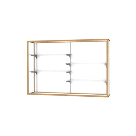 Ghent Champion Wall Case Display 72x48x16, White, Champange 2040-6-WB-GD