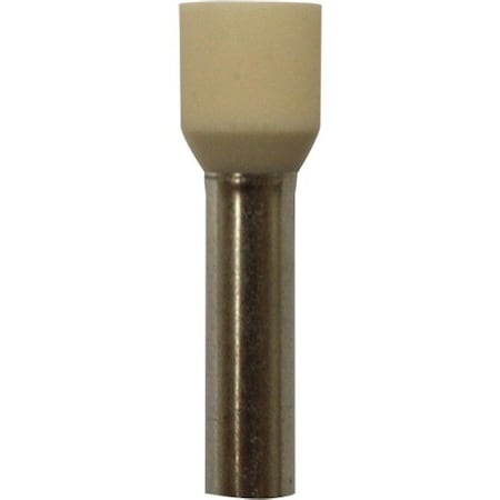 Eclipse Tools Wire Ferrule, Ivory, 8 AWG, 18mm, PK100 701-040