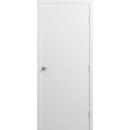 Sartodoors Firerated 90 Min Interior Door, 1888 Primed White, Single Flush Panel Metal Frame Handle 30 x 80 L FIRERATED1888ID-PRI-30-LH-I