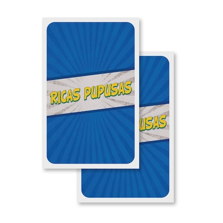 Signmission Ricas Pupusas, Vinyl Decals Only 24 Inch x 36 Inch, Vinyl Decal, 2PK DSB-2436-2PACK-30421