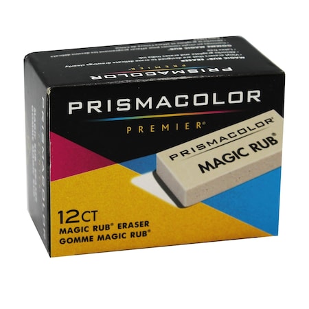 Prismacolor Premier Magic Rub Eraser, Box of 12, 12PK 73201