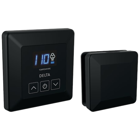 Delta Universal Showering Components Simplesteam Control And Steam Head In Matte Black EP103350BL